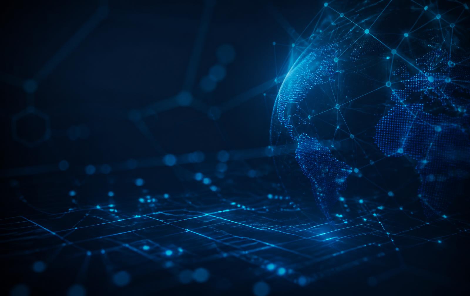 Abstract global technology network representing enterprise digital infrastructure